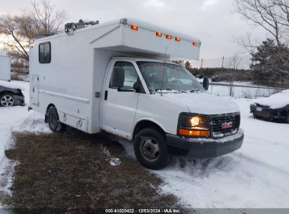 2009 GMC SAVANA CUTAWAY WORK VAN White  Gasoline 1GDJG31K291120578 photo #1