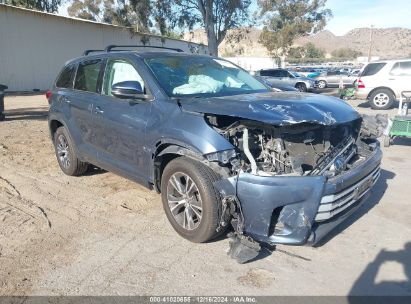 2017 TOYOTA HIGHLANDER LE Blue  Gasoline 5TDZARFH4HS023814 photo #1