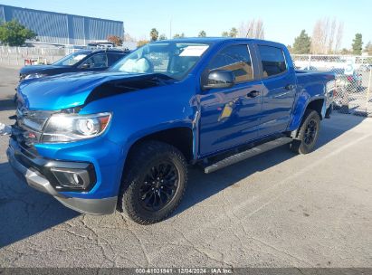 2022 CHEVROLET COLORADO 4WD  SHORT BOX Z71 Blue  Gasoline 1GCGTDEN6N1271406 photo #3