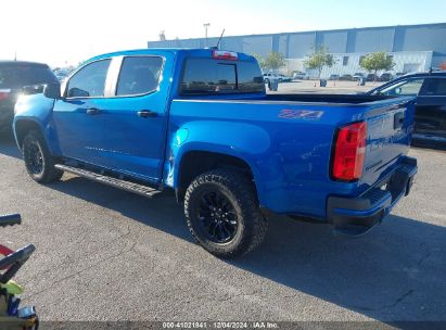 2022 CHEVROLET COLORADO 4WD  SHORT BOX Z71 Blue  Gasoline 1GCGTDEN6N1271406 photo #4