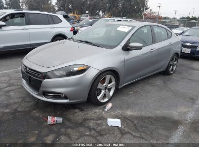 2014 DODGE DART GT Gray  Gasoline 1C3CDFEB5ED702219 photo #3