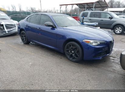 2021 ALFA ROMEO GIULIA AWD Blue  Gasoline ZARFANAN8M7646131 photo #1