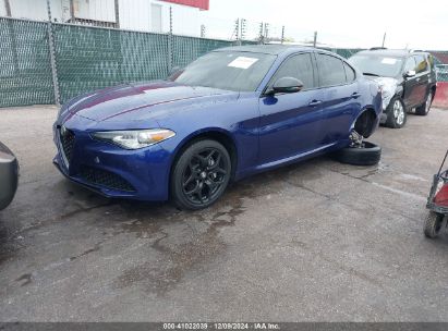 2021 ALFA ROMEO GIULIA AWD Blue  Gasoline ZARFANAN8M7646131 photo #3