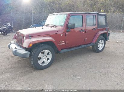 2008 JEEP WRANGLER UNLIMITED SAHARA Burgundy  Gasoline 1J4GA59168L512385 photo #3