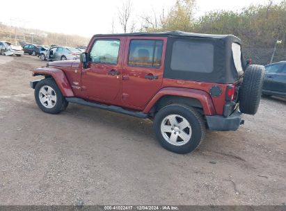 2008 JEEP WRANGLER UNLIMITED SAHARA Burgundy  Gasoline 1J4GA59168L512385 photo #4