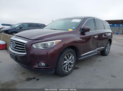 2013 INFINITI JX35 Burgundy  Gasoline 5N1AL0MN6DC305567 photo #3