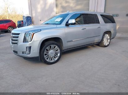 2017 CADILLAC ESCALADE ESV PLATINUM Gray  Gasoline 1GYS4KKJ8HR236069 photo #3