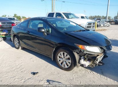 2012 HONDA CIVIC LX Black  Gasoline 3LNHM26186R653005 photo #1