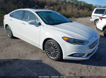 2018 FORD FUSION TITANIUM White  Gasoline 3FA6P0D99JR131482 photo #1