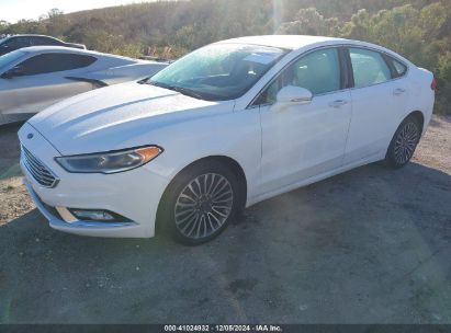 2018 FORD FUSION TITANIUM White  Gasoline 3FA6P0D99JR131482 photo #3