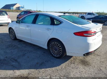 2018 FORD FUSION TITANIUM White  Gasoline 3FA6P0D99JR131482 photo #4