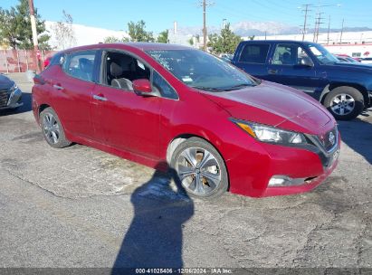 2018 NISSAN LEAF SL Maroon  Electric 1N4AZ1CP8JC308063 photo #1