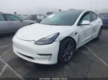 2022 TESLA MODEL 3 LONG RANGE DUAL MOTOR ALL-WHEEL DRIVE White  Electric 5YJ3E1EB6NF206639 photo #3