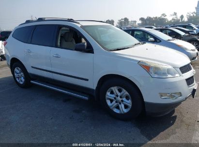 2012 CHEVROLET TRAVERSE LS White  Gasoline 1GNKRFEDXCJ330151 photo #1