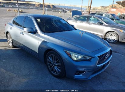 2018 INFINITI Q50 3.0T LUXE Blue  Gasoline JN1EV7AP6JM592075 photo #1