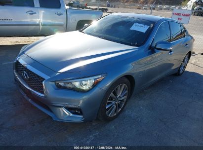 2018 INFINITI Q50 3.0T LUXE Blue  Gasoline JN1EV7AP6JM592075 photo #3