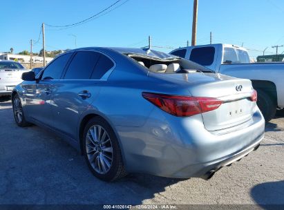 2018 INFINITI Q50 3.0T LUXE Blue  Gasoline JN1EV7AP6JM592075 photo #4