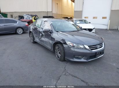 2013 HONDA ACCORD EX-L V-6 Gray  Gasoline 1HGCR3F80DA044776 photo #1