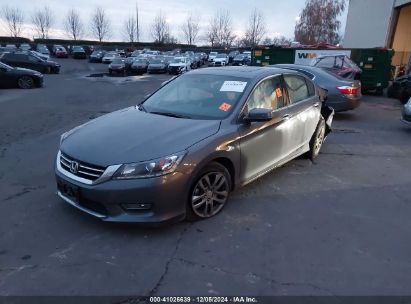 2013 HONDA ACCORD EX-L V-6 Gray  Gasoline 1HGCR3F80DA044776 photo #3