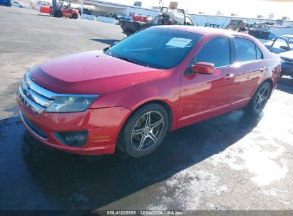 2010 FORD FUSION SE Red  Flexible Fuel 3FAHP0HGXAR134702 photo #3