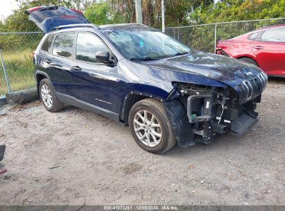 2016 JEEP CHEROKEE SPORT Blue  Gasoline 1C4PJLAB6GW230310 photo #1