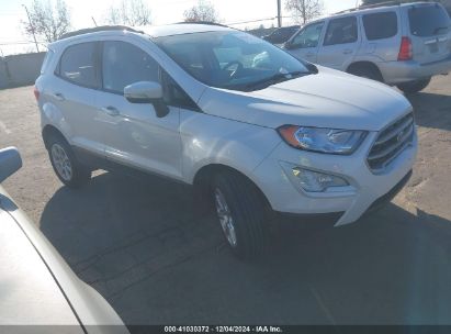 2018 FORD ECOSPORT SE White  gas MAJ6P1UL1JC216980 photo #1