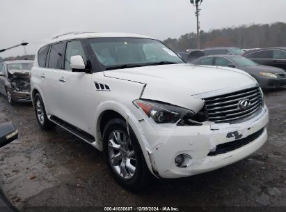 2012 INFINITI QX56 White  Gasoline JN8AZ2NF1C9516407 photo #1