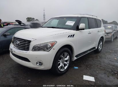 2012 INFINITI QX56 White  Gasoline JN8AZ2NF1C9516407 photo #3