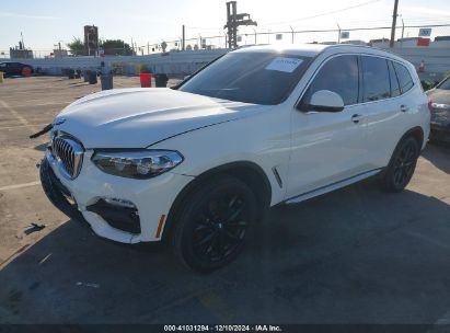 2019 BMW X3 SDRIVE30I White  Gasoline 5UXTR7C5XKLR51907 photo #3