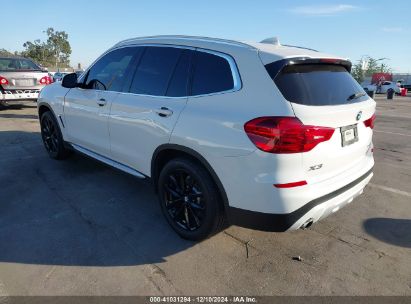 2019 BMW X3 SDRIVE30I White  Gasoline 5UXTR7C5XKLR51907 photo #4