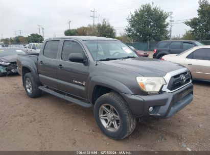 2013 TOYOTA TACOMA DOUBLE CAB PRERUNNER Gray  Gasoline 5TFJU4GN4DX046655 photo #1