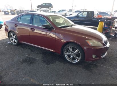 2009 LEXUS IS 250 Maroon  Gasoline JTHBK262295107007 photo #1