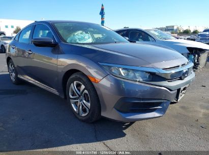 2017 HONDA CIVIC LX Gray  Gasoline 19XFC2F53HE204777 photo #1