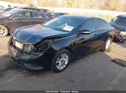 2014 HYUNDAI SONATA GLS Black  Gasoline 5NPEB4AC1EH880555 photo #3