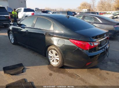 2014 HYUNDAI SONATA GLS Black  Gasoline 5NPEB4AC1EH880555 photo #4