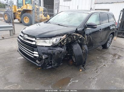 2019 TOYOTA HIGHLANDER XLE Black  Gasoline 5TDKZRFH9KS566223 photo #3