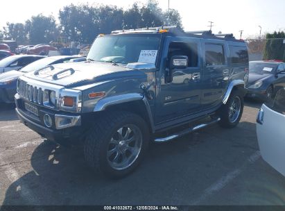 2006 HUMMER H2 SUV Turquoise  Gasoline 5GRGN23U06H101669 photo #3