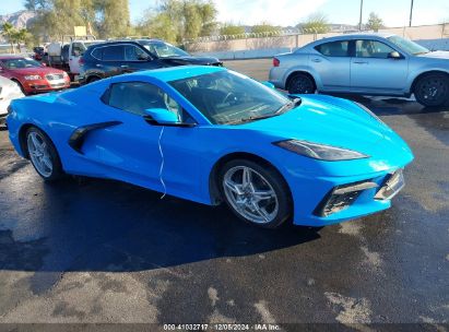 2022 CHEVROLET CORVETTE STINGRAY RWD  1LT Light Blue  Gasoline 1G1YA3D47N5106382 photo #1