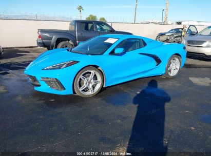 2022 CHEVROLET CORVETTE STINGRAY RWD  1LT Light Blue  Gasoline 1G1YA3D47N5106382 photo #3