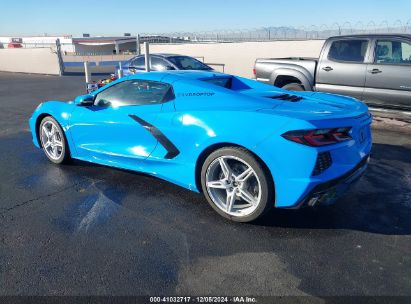 2022 CHEVROLET CORVETTE STINGRAY RWD  1LT Light Blue  Gasoline 1G1YA3D47N5106382 photo #4