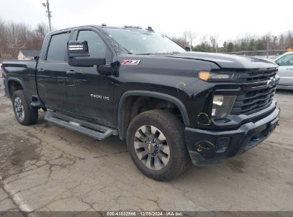 2024 CHEVROLET SILVERADO 2500HD 4WD  STANDARD BED CUSTOM Black  Gasoline 1GC4YME79RF111566 photo #1