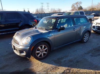 2010 MINI COOPER S CLUBMAN Gray  Gasoline WMWMM3C53ATZ33256 photo #3