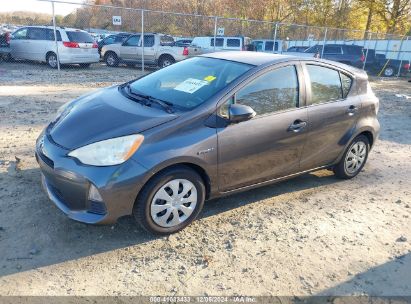 2012 TOYOTA PRIUS C THREE Gray  Hybrid JTDKDTB38C1500136 photo #3