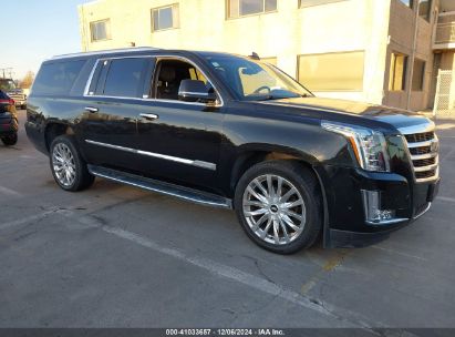 2017 CADILLAC ESCALADE ESV LUXURY Black  Gasoline 1GYS3HKJ7HR127432 photo #1