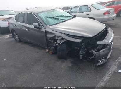 2016 INFINITI Q50 3.0T PREMIUM Gray  Gasoline JN1EV7AP8GM302749 photo #1