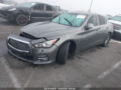 2016 INFINITI Q50 3.0T PREMIUM Gray  Gasoline JN1EV7AP8GM302749 photo #3