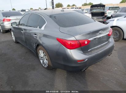 2014 INFINITI Q50 PREMIUM Gray  Gasoline JN1BV7AP7EM681226 photo #4