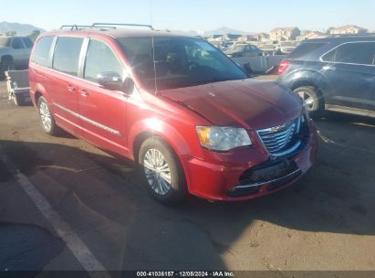 2015 CHRYSLER TOWN & COUNTRY TOURING-L Maroon  Flexible Fuel 2C4RC1CG2FR582257 photo #1