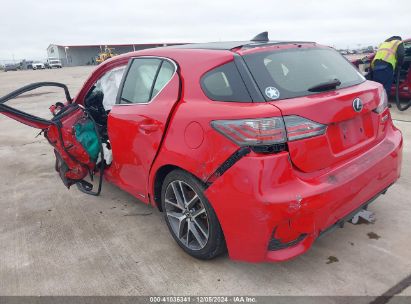 2014 LEXUS CT 200H Red  Hybrid JTHKD5BH8E2183848 photo #4