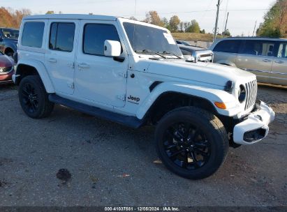 2021 JEEP WRANGLER UNLIMITED HIGH ALTITUDE 4X4 White  Diesel 1C4HJXEM4MW749276 photo #1